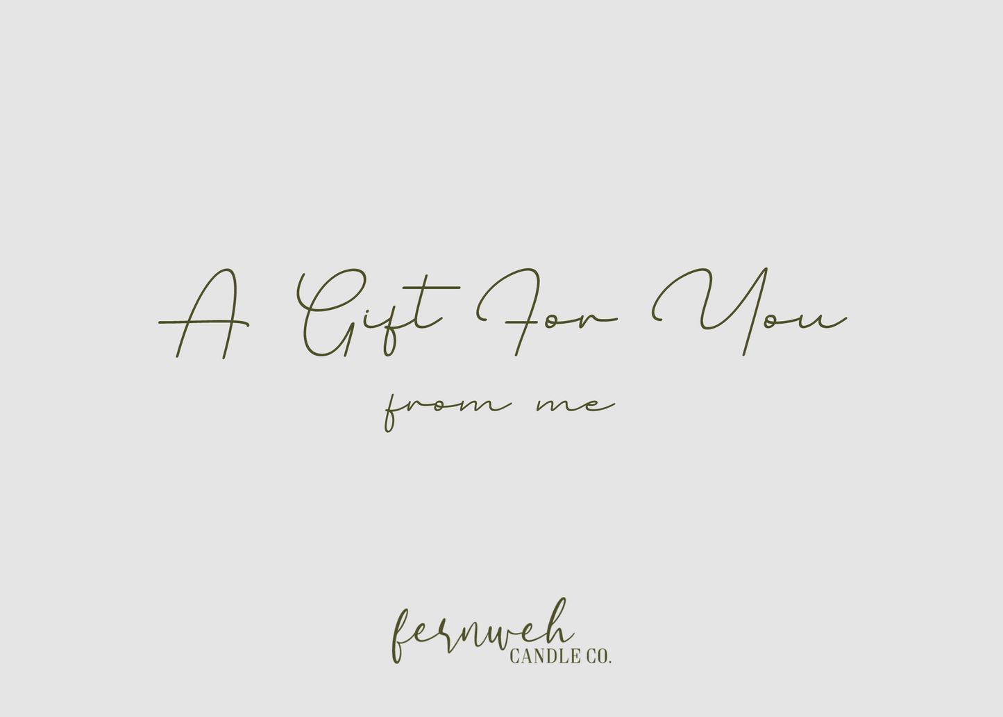 fernweh candle co. gift card